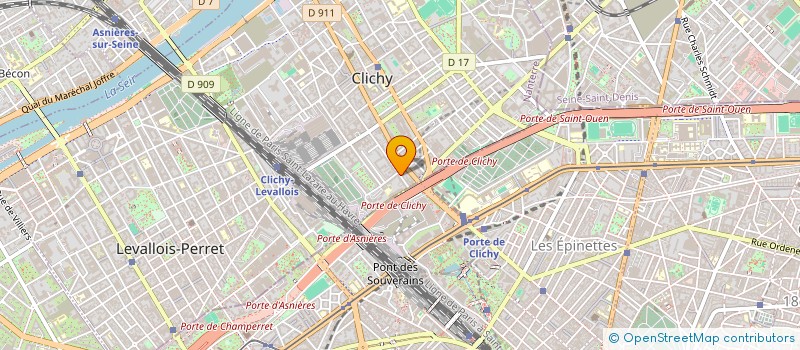 localisation de l'entreprise MONSIEUR MOUIN OUIRIEMMI à CLICHY