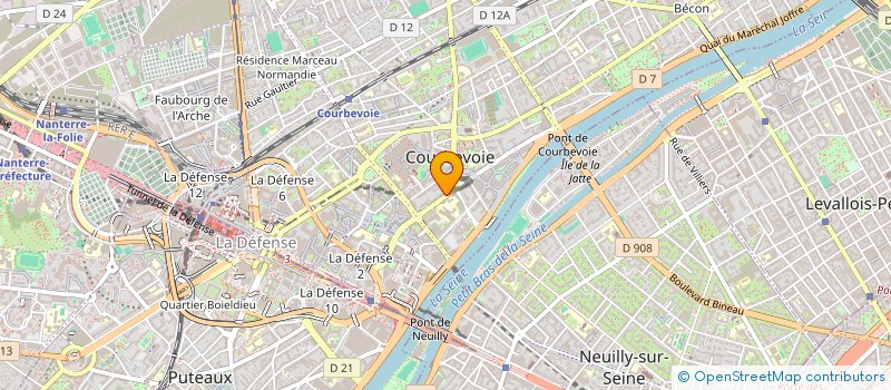 localisation de l'entreprise MONSIEUR MOUJAFFAR TAYEBJEE à COURBEVOIE