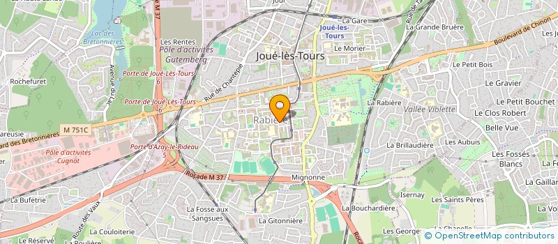 localisation de l'entreprise MONSIEUR MOUJAHID ZAGOUI  JOUE-LES-TOURS