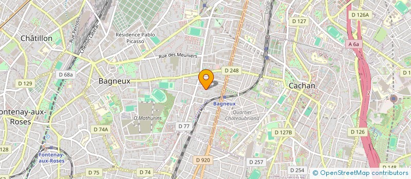 localisation de l'entreprise MONSIEUR MOUKRANE HADOUR à BAGNEUX