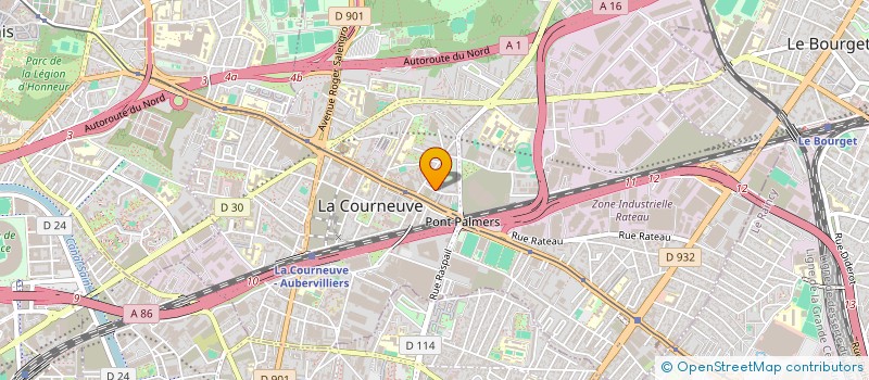 localisation de l'entreprise MONSIEUR MOULAID AIT OUARABI  LA COURNEUVE