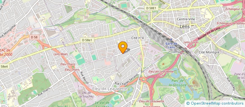 localisation de l'entreprise MONSIEUR MOULAY BRAHIM DAFALI  LENS