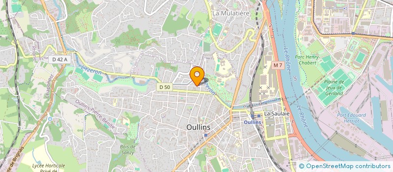 localisation de l'entreprise MONSIEUR MOULAY EL  ALAMI EL AROUSSI  OULLINS-PIERRE-BENITE