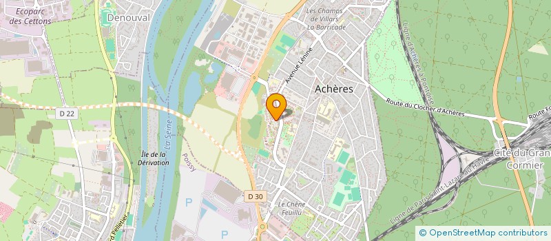 localisation de l'entreprise MONSIEUR MOULAY KHATAOUI  ACHERES