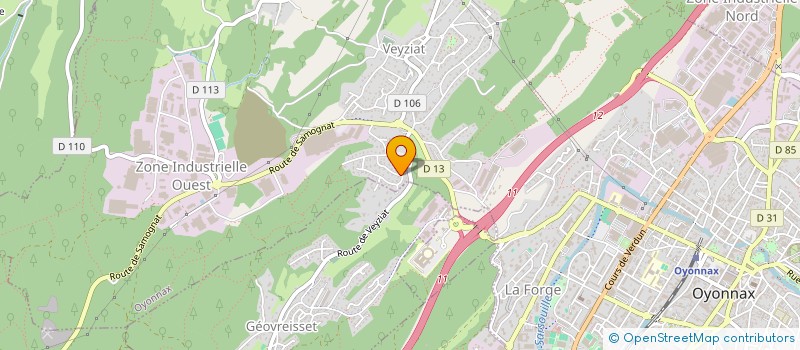 localisation de l'entreprise MONSIEUR MOULAY LAMBIRKAT à OYONNAX