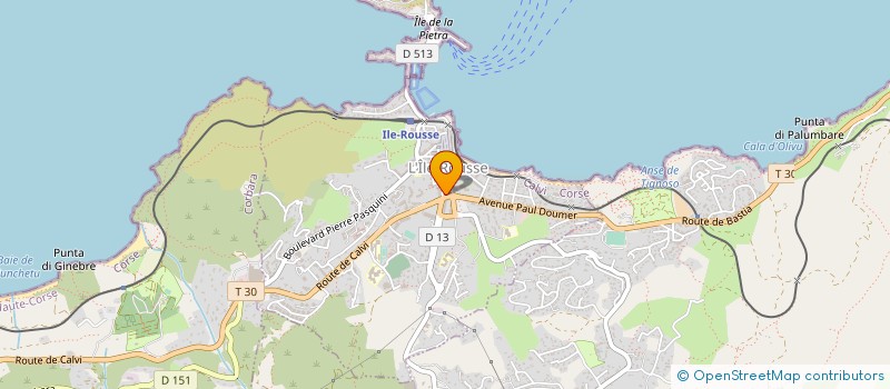 localisation de l'entreprise MONSIEUR MOULAY M HAMED KOURAICHI à L'ILE ROUSSE