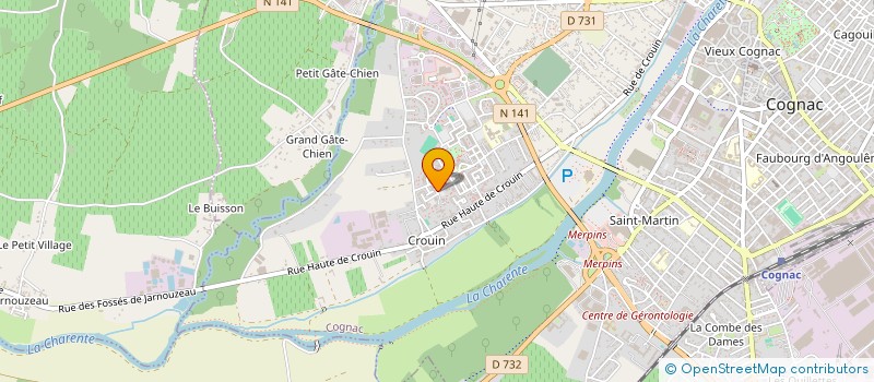 localisation de l'entreprise MONSIEUR MOULAY-OSSAMA EL KHATIR à COGNAC
