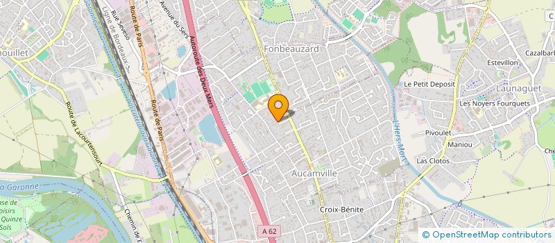 localisation de l'entreprise MONSIEUR MOULAYE AZIZ DIOP  AUCAMVILLE