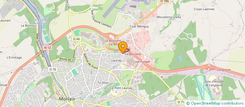 localisation de l'entreprise MONSIEUR MOULDI JABALLAH  MORLAIX