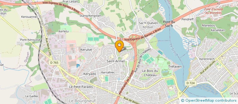 localisation de l'entreprise MONSIEUR MOULOUD AKLOUL  LORIENT