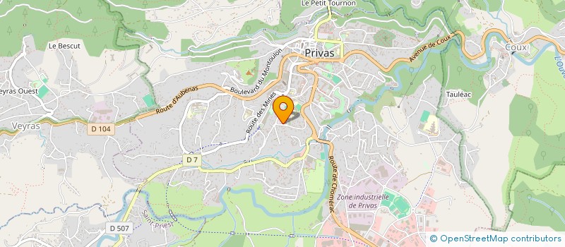 localisation de l'entreprise MONSIEUR MOULOUD AMROUNI  PRIVAS