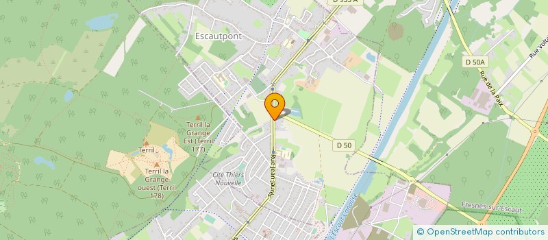 localisation de l'entreprise MONSIEUR MOULOUD BEN RAMDANE  ESCAUTPONT