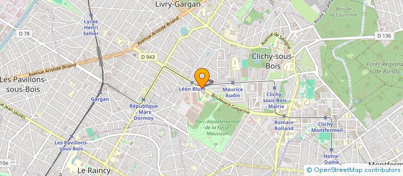 localisation de l'entreprise MONSIEUR MOULOUD BENARIOUMBIL à CLICHY-SOUS-BOIS