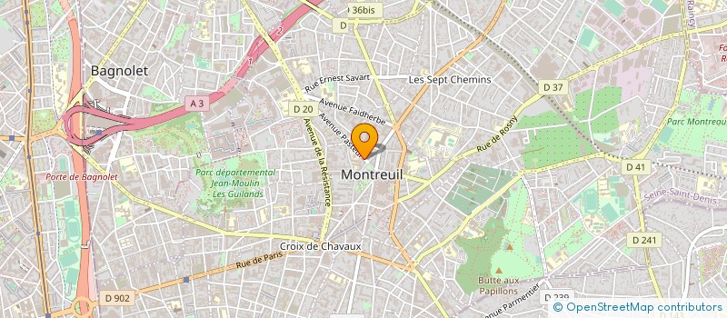 localisation de l'entreprise MONSIEUR MOULOUD BENSID à MONTREUIL