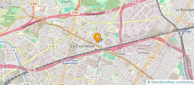 localisation de l'entreprise MONSIEUR MOULOUD BERRANE à LA COURNEUVE