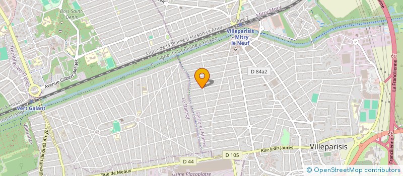 localisation de l'entreprise MONSIEUR MOULOUD BOUDAOUD  VILLEPARISIS