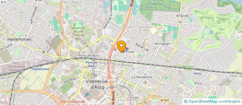 localisation de l'entreprise MONSIEUR MOULOUD BOUKHANA  VILLENEUVE-D'ASCQ