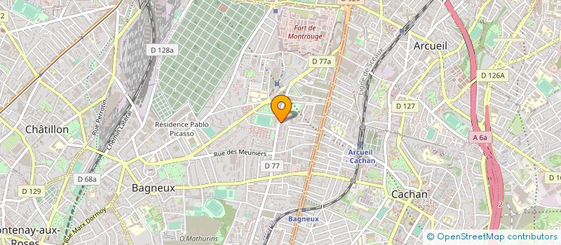 localisation de l'entreprise MONSIEUR MOULOUD CHERFI à BAGNEUX