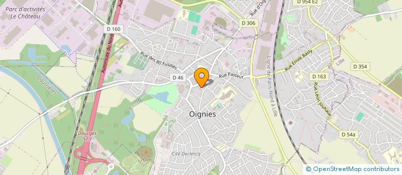 localisation de l'entreprise MONSIEUR MOULOUD HAMOUD  OIGNIES