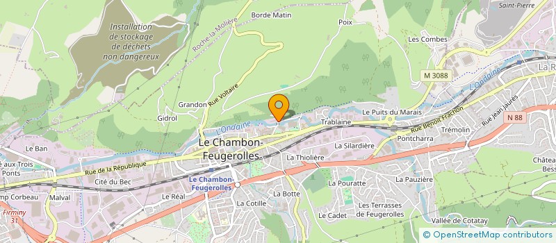 localisation de l'entreprise MONSIEUR MOULOUD HAMOUDI à LE CHAMBON-FEUGEROLLES