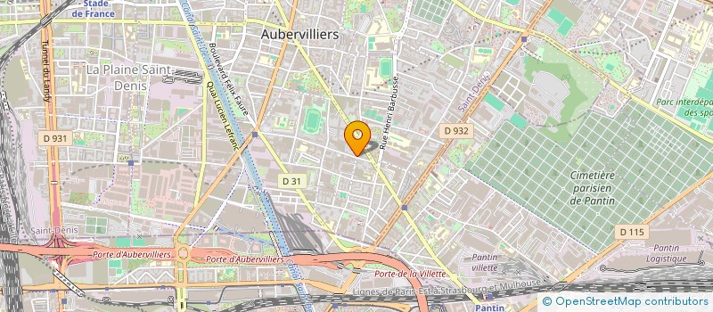 localisation de l'entreprise MONSIEUR MOULOUD KHENNACHE à AUBERVILLIERS