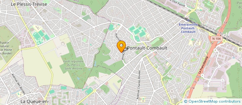 localisation de l'entreprise MONSIEUR MOULOUD MERAR à PONTAULT-COMBAULT