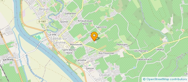 localisation de l'entreprise MONSIEUR MOULOUD OUBASSOU  CADILLAC-SUR-GARONNE