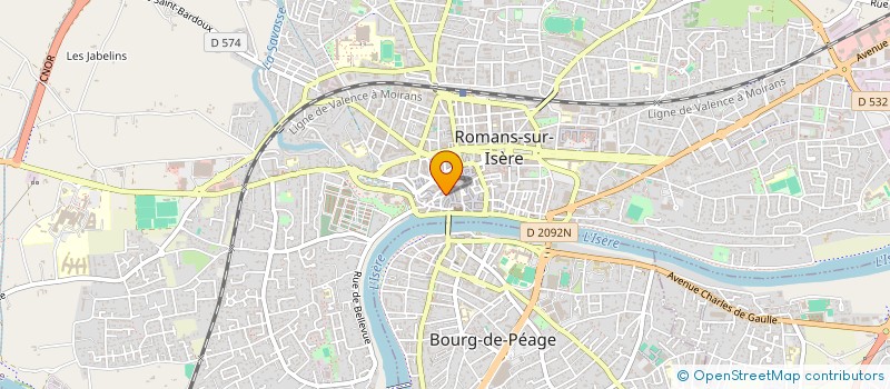 localisation de l'entreprise MONSIEUR MOULOUD OUKOULOU  ROMANS-SUR-ISERE