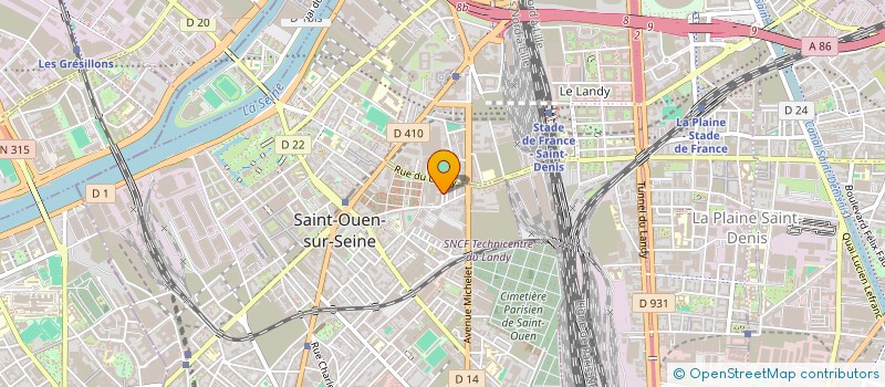 localisation de l'entreprise MONSIEUR MOULOUD REDJIMI  SAINT-OUEN-SUR-SEINE