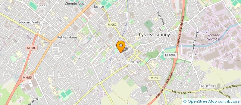 localisation de l'entreprise MONSIEUR MOULOUD SLIMANI  LYS-LEZ-LANNOY