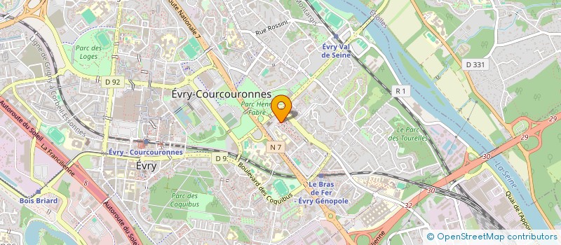 localisation de l'entreprise MONSIEUR MOULOUD TOUAMI  EVRY-COURCOURONNES