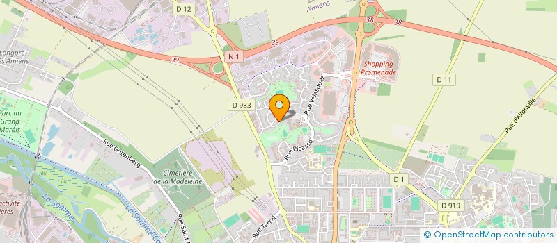 localisation de l'entreprise MONSIEUR MOULOUD YAHOU  AMIENS