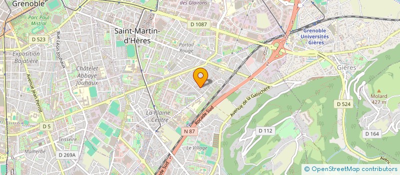 localisation de l'entreprise MONSIEUR MOULOUD YESSAD  SAINT-MARTIN-D'HERES