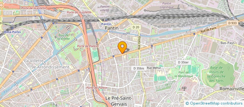 localisation de l'entreprise MONSIEUR MOULOUD ZITOUN  PANTIN