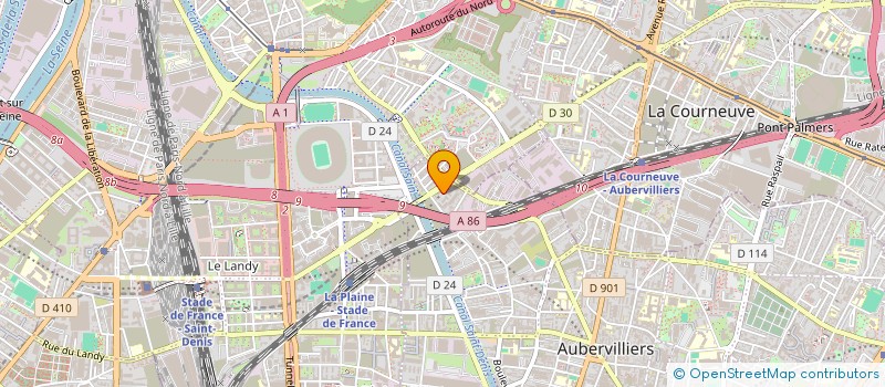 localisation de l'entreprise MONSIEUR MOUMENI NADIR  AUBERVILLIERS