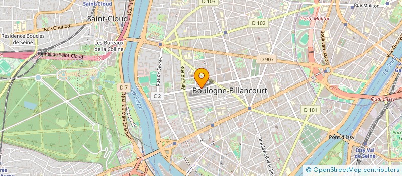 localisation de l'entreprise MONSIEUR MOUNDIR YAOU à BOULOGNE-BILLANCOURT