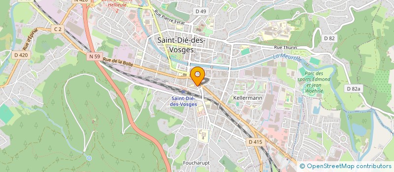 localisation de l'entreprise MONSIEUR MOUNER BOUDIRA  SAINT DIE DES VOSGES