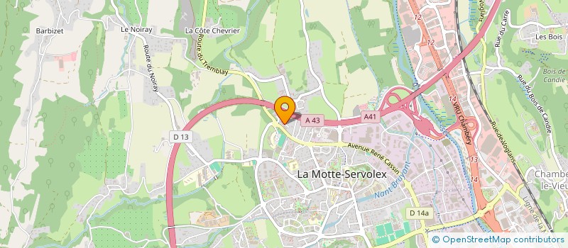 localisation de l'entreprise MONSIEUR MOUNIB LAKEHAL  LA MOTTE-SERVOLEX