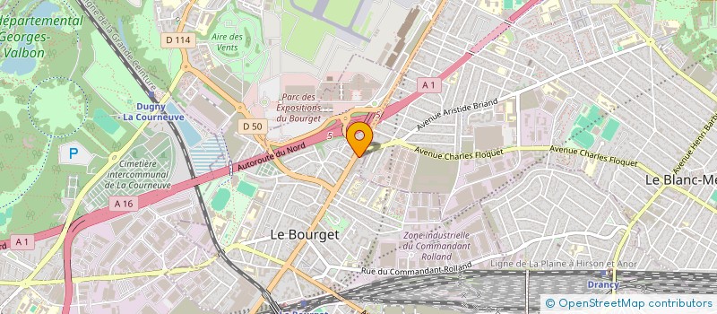 localisation de l'entreprise MONSIEUR MOUNIR ABADA  LE BOURGET