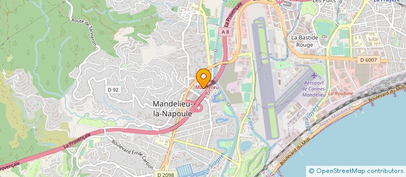 localisation de l'entreprise MONSIEUR MOUNIR ABAHRI à MANDELIEU LA NAPOULE