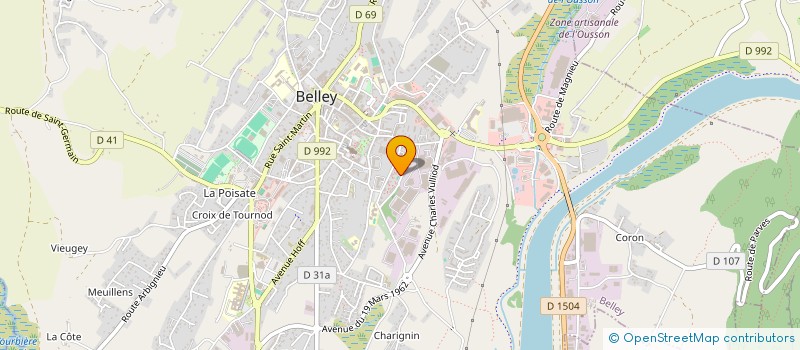 localisation de l'entreprise MONSIEUR MOUNIR AJDID  BELLEY