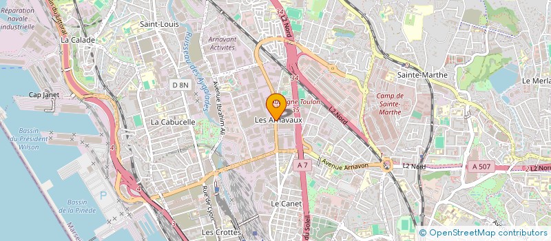 localisation de l'entreprise MONSIEUR MOUNIR BADER à MARSEILLE