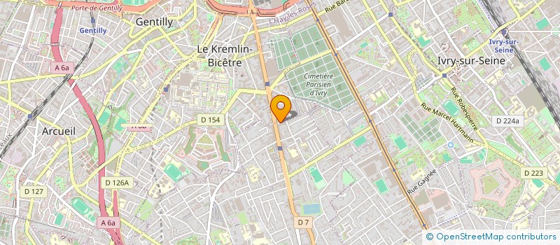 localisation de l'entreprise MONSIEUR MOUNIR BAGUENE  LE KREMLIN-BICETRE