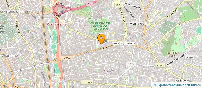localisation de l'entreprise MONSIEUR MOUNIR BELGACEM à MONTREUIL