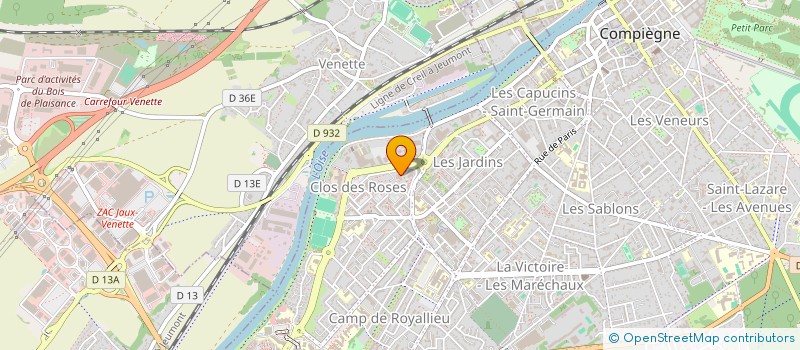 localisation de l'entreprise MONSIEUR MOUNIR BEN ALI  COMPIEGNE