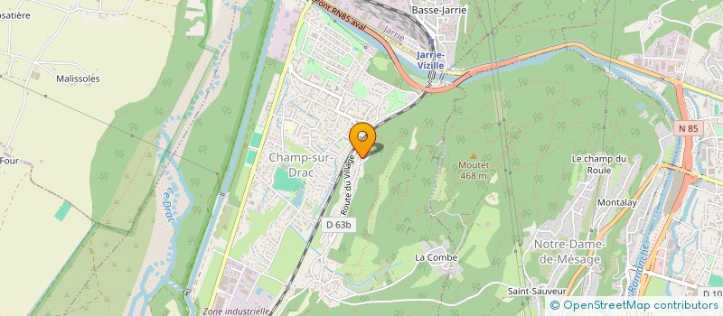 localisation de l'entreprise MONSIEUR MOUNIR BEN BELGACEM  CHAMP-SUR-DRAC