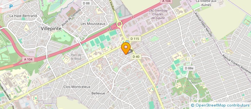 localisation de l'entreprise MONSIEUR MOUNIR BEN HAMOUDA  VILLEPINTE