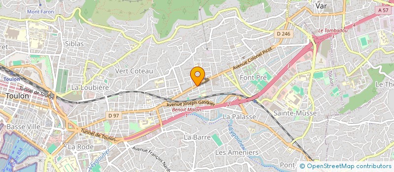 localisation de l'entreprise MONSIEUR MOUNIR BEN MOULDI  TOULON