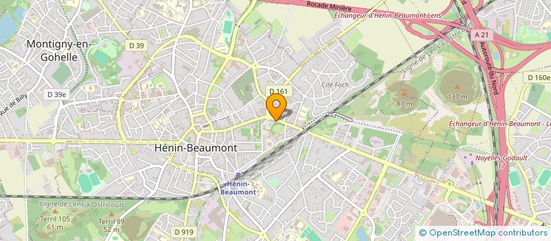 localisation de l'entreprise MONSIEUR MOUNIR BENABDELMOUMENE à HENIN-BEAUMONT