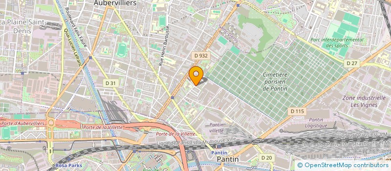 localisation de l'entreprise MONSIEUR MOUNIR BENAHCENE à PANTIN